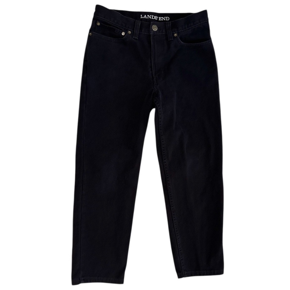 Lands' End Men’s Classic Black Denim Jeans Pants Size 33